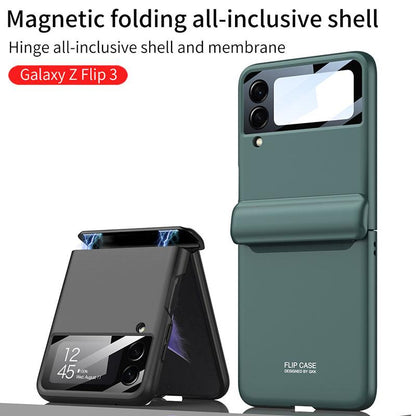 Magnetic All-included Shockproof Plastic Hard Cover For Samsung Galaxy Z Flip4 Flip3 5G