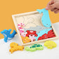 ?Animal Building Block & Puzzle