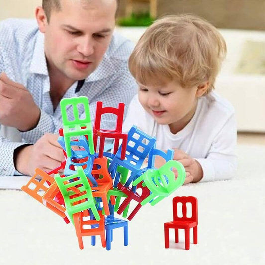 (🌲EARLY CHRISTMAS SALE - 50% OFF) 🎁Chairs Stacking Tower Balancing Game