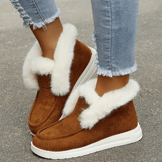 Comfortable and warm slip-on boots🔥