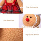 Gingerbread Plush Stuffed Animal