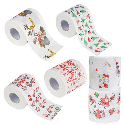 Practical Gifts - Christmas Printed Wood Pulp Toilet Paper Roll