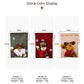 Drawstring Christmas 3D Xmas Linen Gift Bags