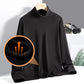 Ideal Gift - Men's Crew Neck Warm Solid Color Base Layer