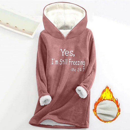 Great Gift! Women's Faux Fleece Lined Hoodie Sweatshirt