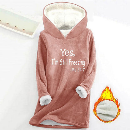 Great Gift! Women's Faux Fleece Lined Hoodie Sweatshirt
