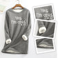 [Best Gift For Her] Women's Winter Plush Lined Warm Sweatshirt