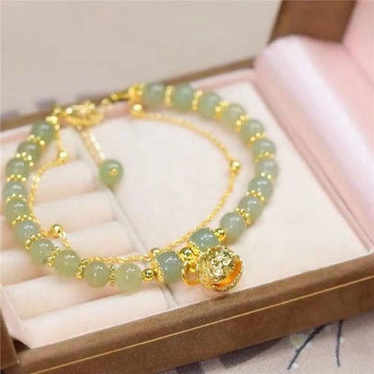 Ideal Gift - Elegant Faux Jade Bracelet