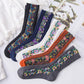 Vintage Embroidered Floral Socks