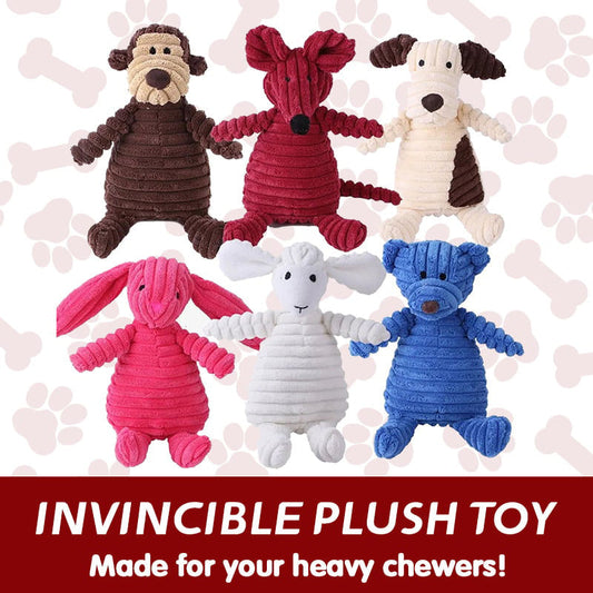 [Best Gift For Pet] Indestructible Squeaky Plush Toy For Aggressive Chewers