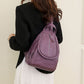 Women's Braided Clamshell Leather Backpack Convertible Crossbody Bag - Gift Choice
