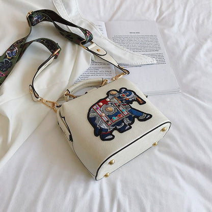 Best Gift for Her * Personalized Elephant Embroidered Leather Bag
